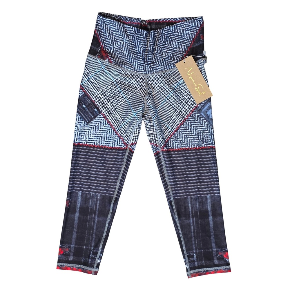 Niyama Sol Beachcomber Crop Leggings Vivienne Medium NWT 22" Inseam Yoga Surf